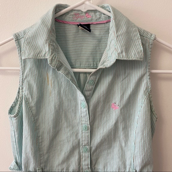 GAP BLUE COLLARD SUMMER DRESS - Picture 7 of 8